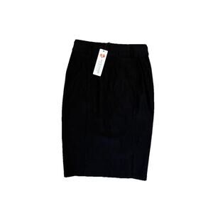 Kate Kasin NWT Pencil Skirt Black Knee Length Sz Small Stretchy Work Career